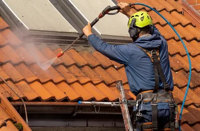 Démoussage et hydrofuge de toiture à Moltifao